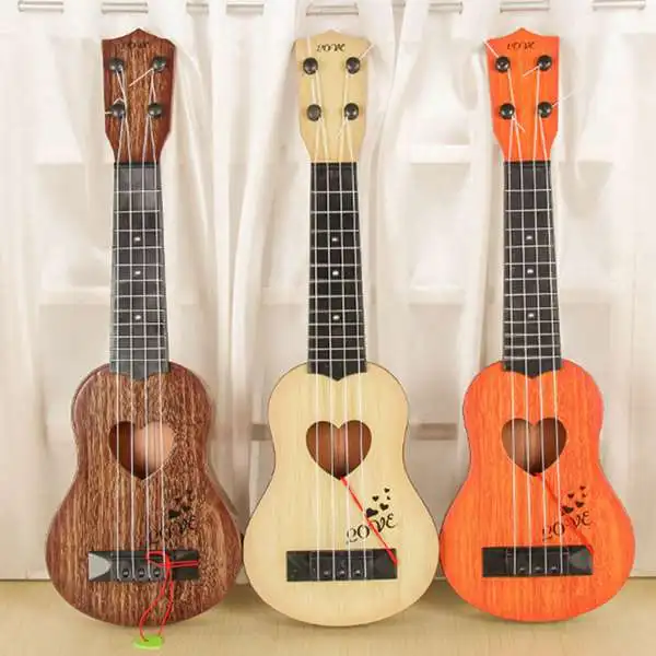 Музыкальный инструмент, мини-укулеле, Детская гитара, игрушки, креативная школьная игра, цвет случайный