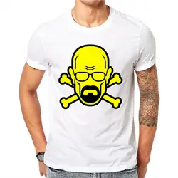 2018 новые модные футболки для мужчин Heisenberg Camisetas Hombre мужские крутые черепа футболки Топы с коротким рукавом хлопковые футболки