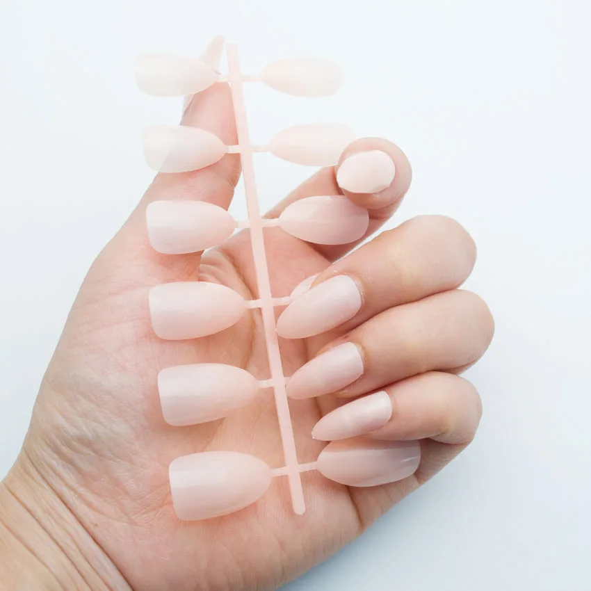 24 шт./компл. капли воды форма мода Стилет ногти Ложные гвозди острый голова полное