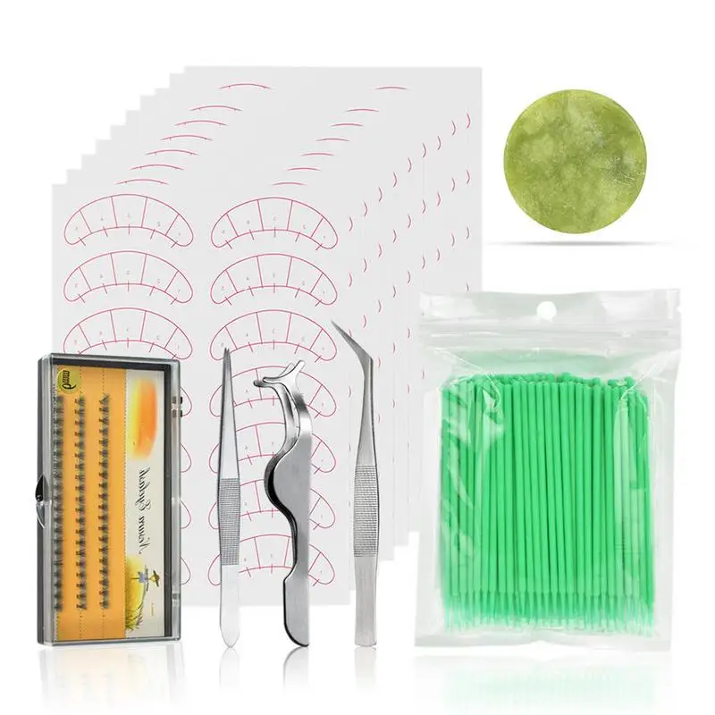 

Eyelash Extension Kits Set False Lashes Makeup Tools Flat For Practice Eye Lashes Eyelash Makeup Tools Container Travel