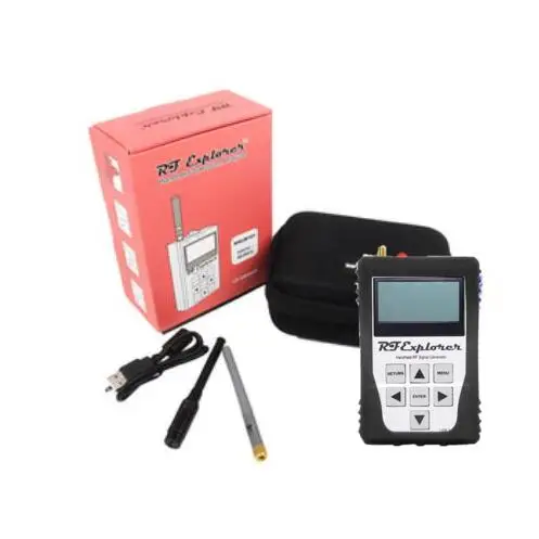 

RF Explorer WSUB1G+ Handheld Spectrum Analyzer Frequency Range 50KHz-960Mhz Covering LF, MF, HF, VHF and UHF Black Rubber Case