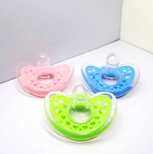 

Newest Solid Soft Dynamic Orthodontic Pacifier Dummy Translucent Silicone Baby Soother Nipples