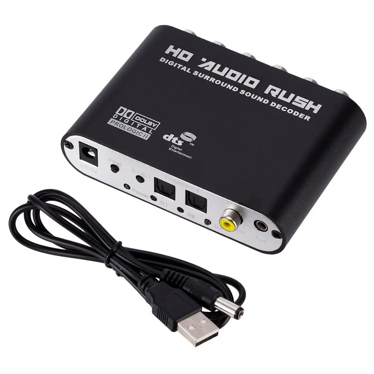 Skup 5.1 CH dekoder dźwięku SPDIF koncentryczny na RCA DTS AC3 cyfrowy na 5.1 wzmacniacz konwerter cyfrowo analogowy na PS3, odtwarzacz DVD, Xbox