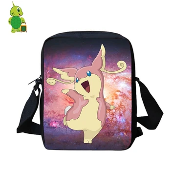 

Pokemon Audino Galaxy Space Mini Shoulder Bag Women Men Double Layer Small Handbag Purses Phone Bag Boys Girls Crossbody Bags