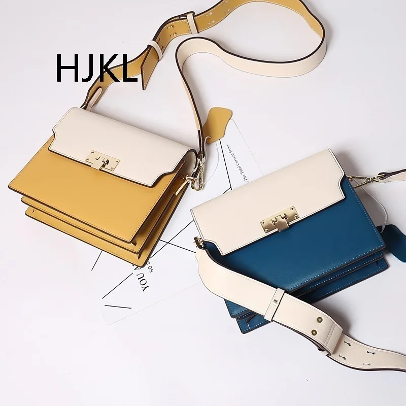 

2018 Single Shoulder Leather Bag Fashion All-match Brand Luxury Korean Trend Leather Women's Lunch Bag Mini Clutch Hand Lady Bag