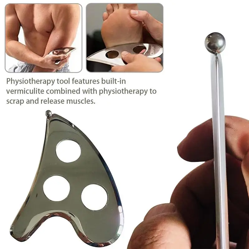 Массажная доска из нержавеющей стали Myofascial релиз инструмент Спортивная забота о