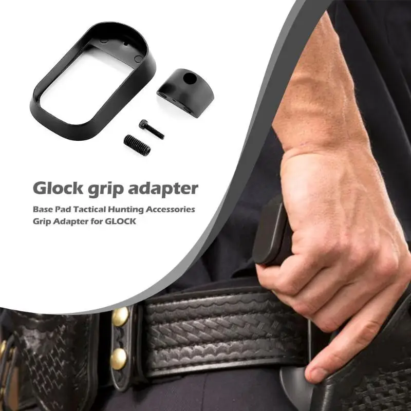 

Tail Adapter Fits for Glock Gen-1 19 22 24 25 26 27 28 31 32 33 34 Grip Extension Attachment Hunting Base Pad Accessories