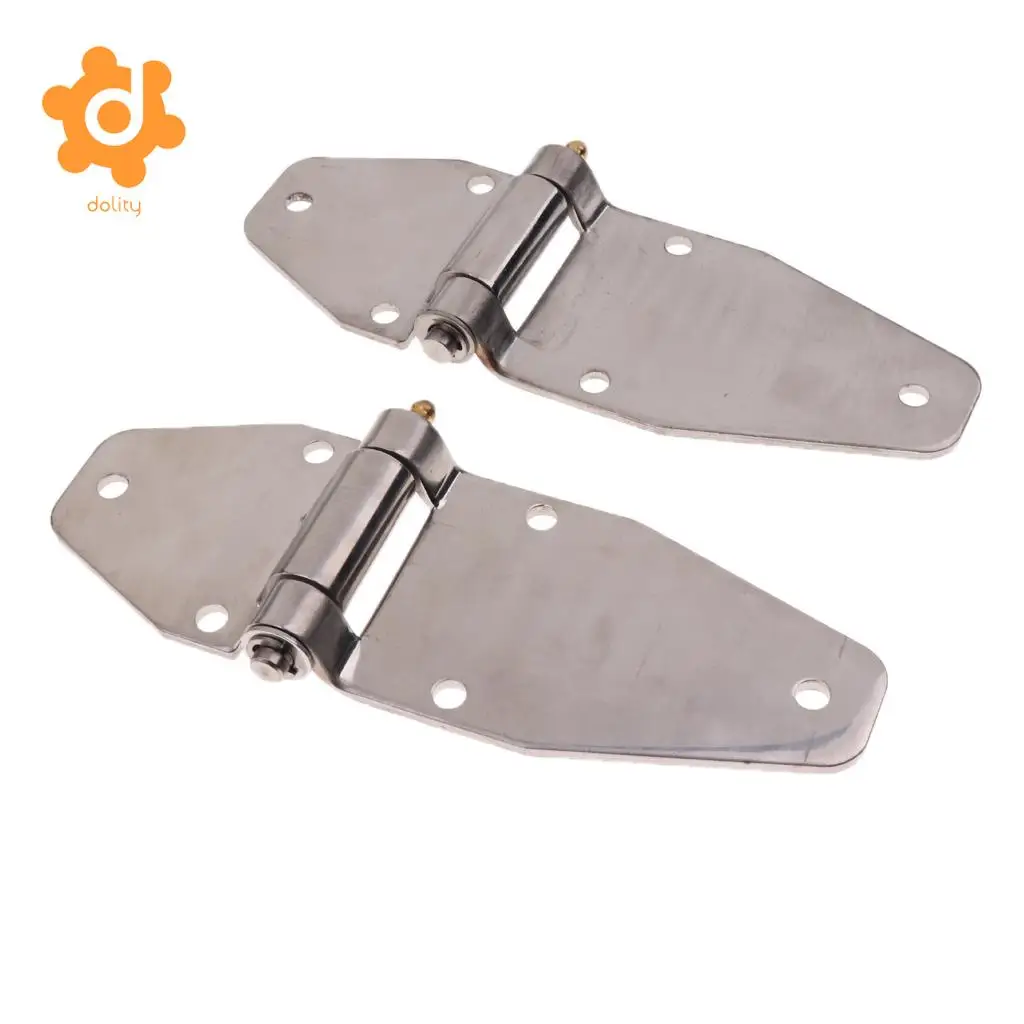 2 Pieces Auto Truck Trailer Hinge Good Bearing Large Box Stainless