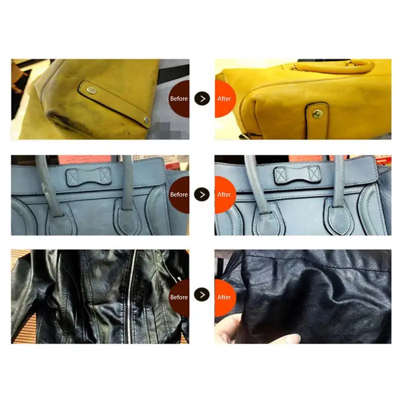 80ML Auto Leder Reiniger Leder Sofa Tasche Auto Leder Pflege Öl Fleck Entfernung Reinigung Reparatur Werkzeuge