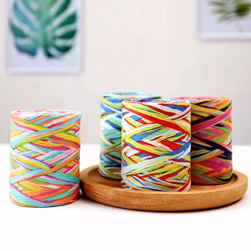 Multicolors Rafi Grass Rope 80m Christmas Home Decoration Party Wedding