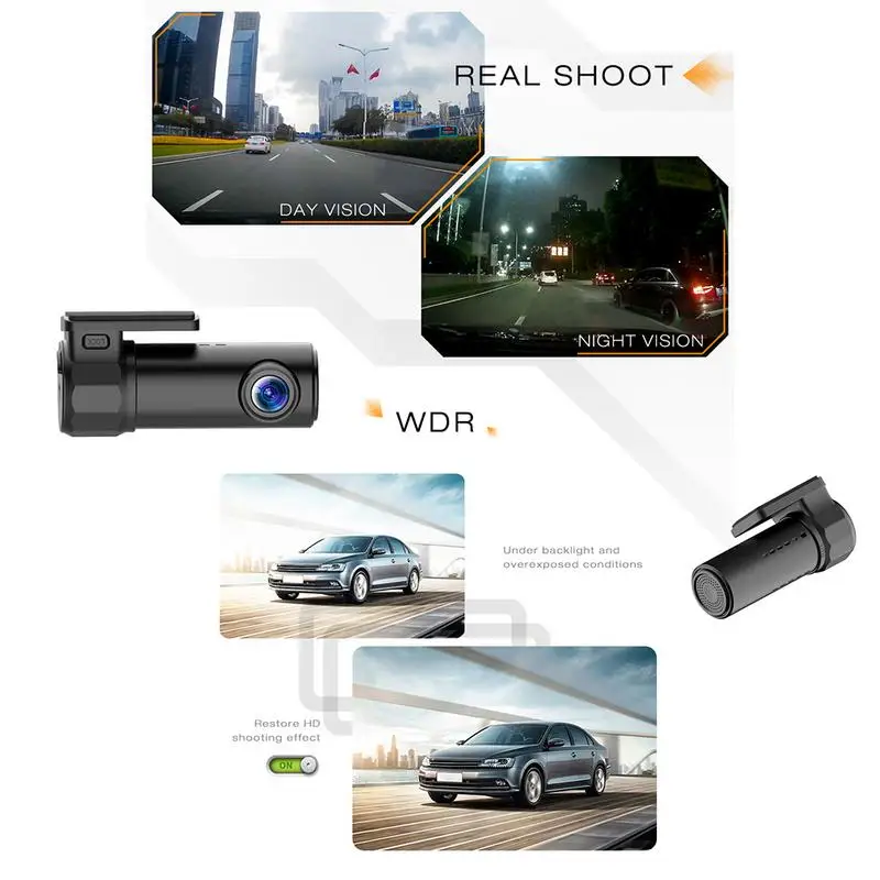 1080 P Wi Fi Скрытая Даш камера 360 градусов Макс поворот 140 широкоугольный объектив WDR G
