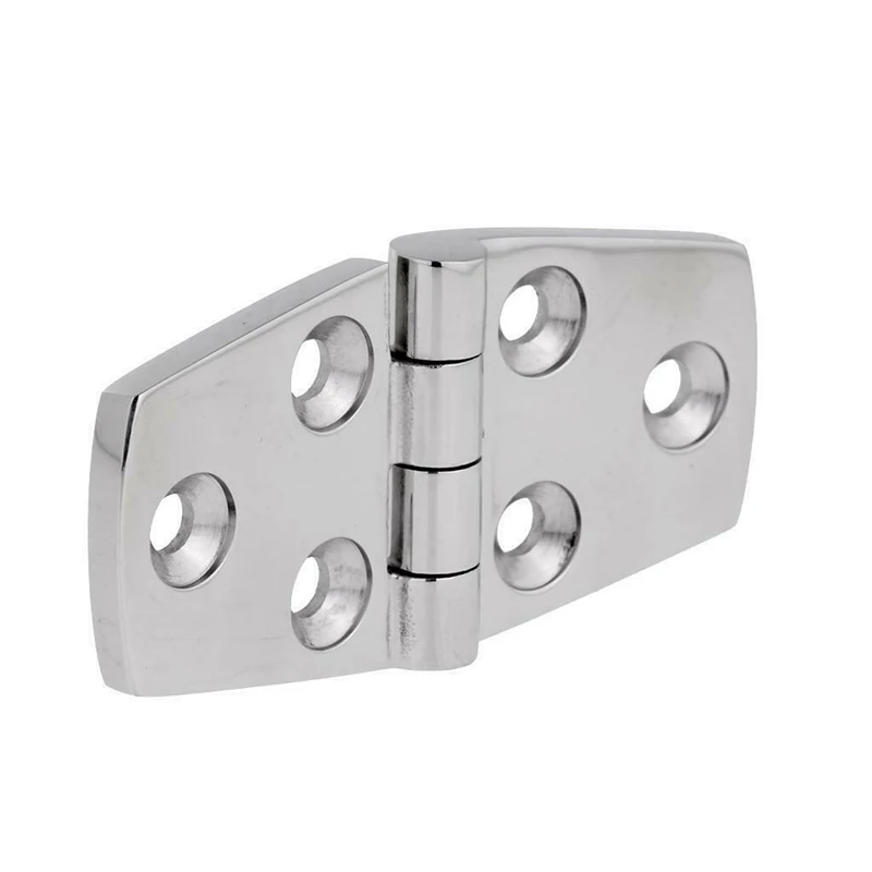 2x Door Hinge 38*76mm Marine Grade 316 Stainless Steel Polished DIY Caravan Boat