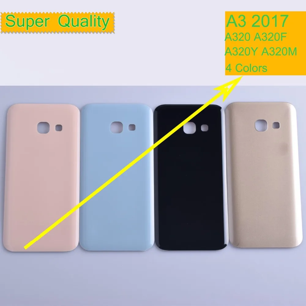 10Pcs/lot For Samsung Galaxy A3 2017 A320 A320F A320Y Housing Battery Cover Back Case Rear Door Chassis Shell | Мобильные телефоны