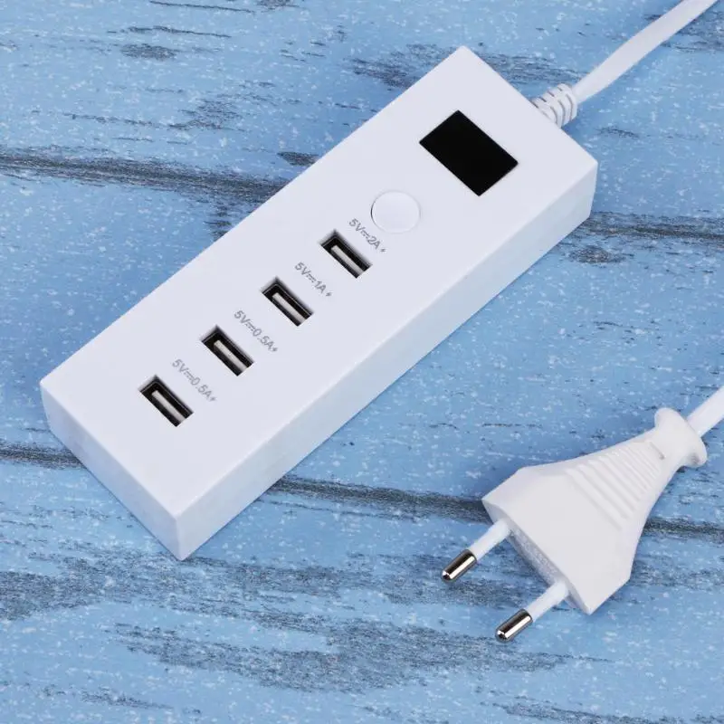 USB зарядное устройство 5A 4 порта адаптер питания для телефона планшета iPhone