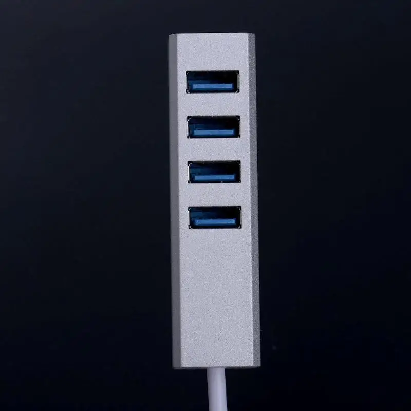4 порта USB 3 0 концентратор сплиттер алюминиевый сплав адаптер с кабелем