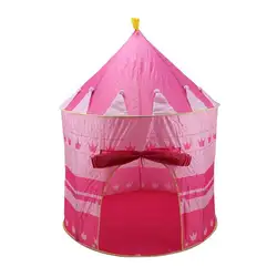 Розовая детская палатка-замок для девочек, детская палатка для игр в стиле принцессы