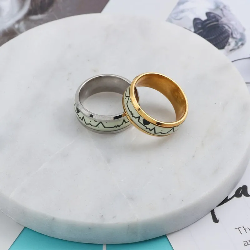 Large Aquamarine Color Stone Rings with Snake Pattern Engagement Promise Jewelry Syink Hypoallergenic Stainless Steel Ring Wedding Bands for Him