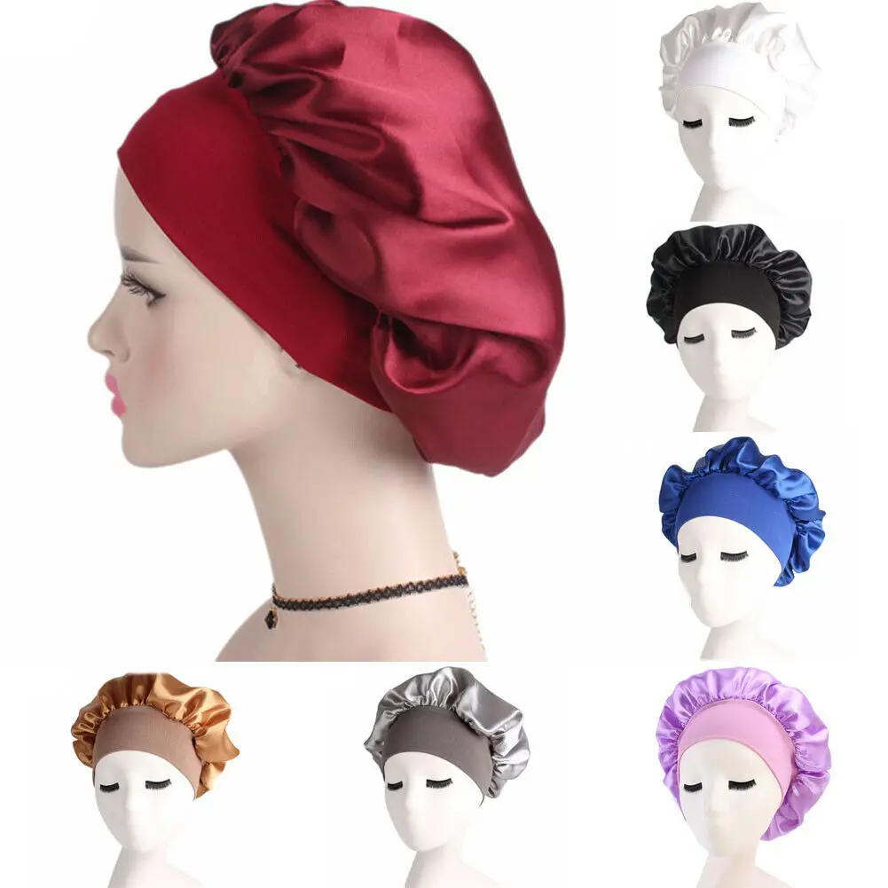 

New Sleeping Hat Night Sleep Cap Hair Care Bonnet Nightcap For Women Men 8 Style