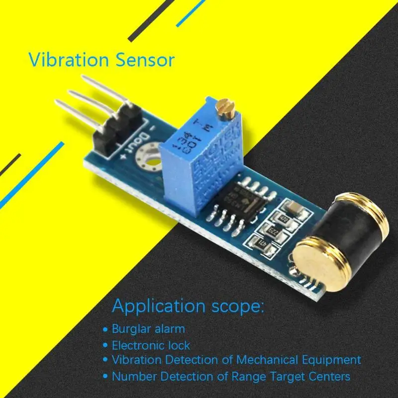 

801S TTL Normally Closed Vibration Sensor Module for Alarm Smart Vehicle Vibration sensor 801S TTL level signal output