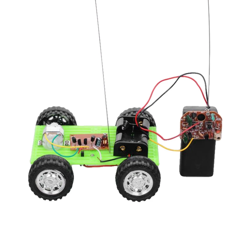 

RC Car Model Kit DIY Assembled Remote Control Car Set Kid Physics Science Experiment Assembled Educational Kid Toys Gifts