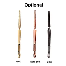 1 шт. нержавеющая сталь дизайн ногтей двусторонняя кутикулы палец мертвая кожа Cut Remover толкатель Маникюр Педикюр Уход за ногтями Инструменты