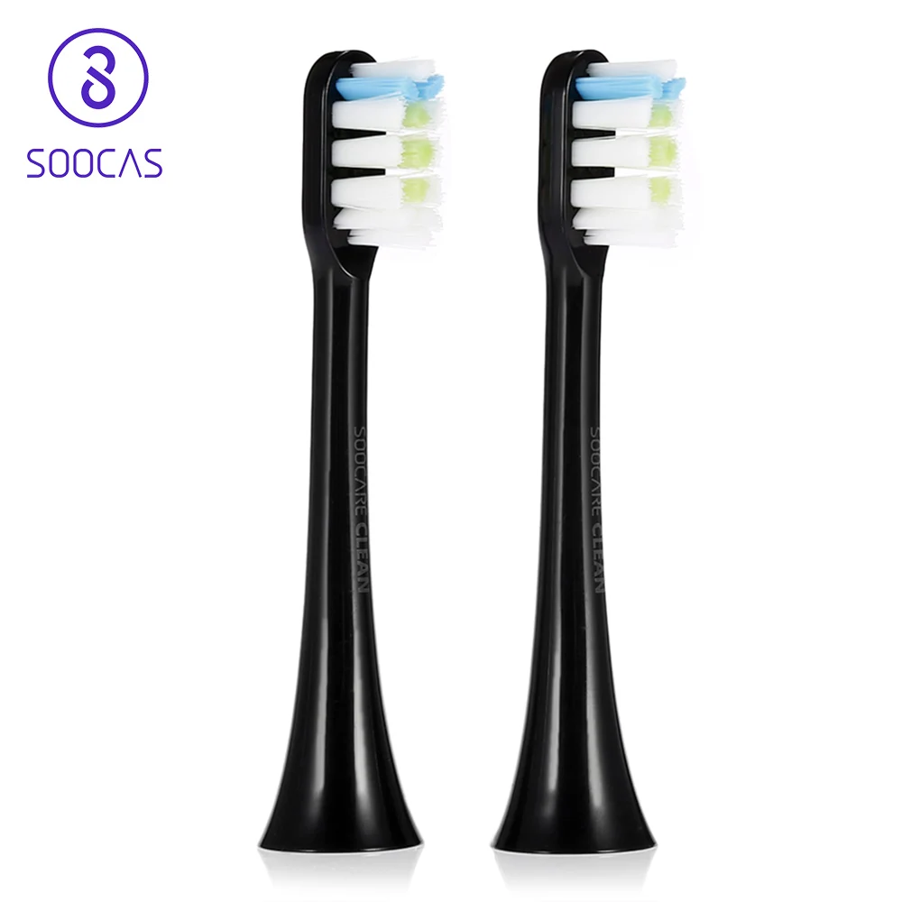 2 шт. Сменная головка зубной щетки общий тип очистки для SOOCAS X3 USB Перезаряжаемый звуковой электрической зубной щетки