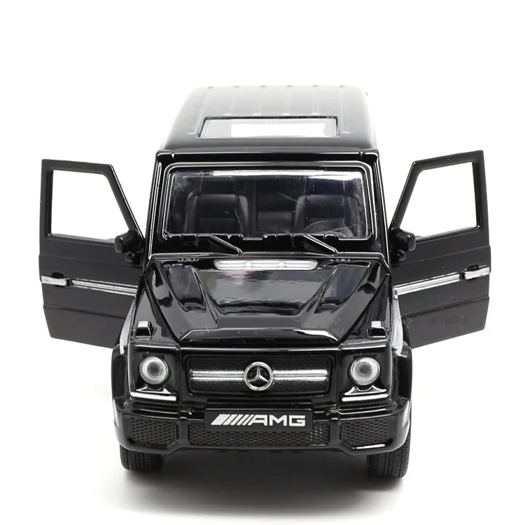 Цена 132 Масштаб 16 см литая под давлением Mercedes G65 AMG Модель автомобиля игрушка из сплава внедорожник Авто гальванические красные транспортные сре...