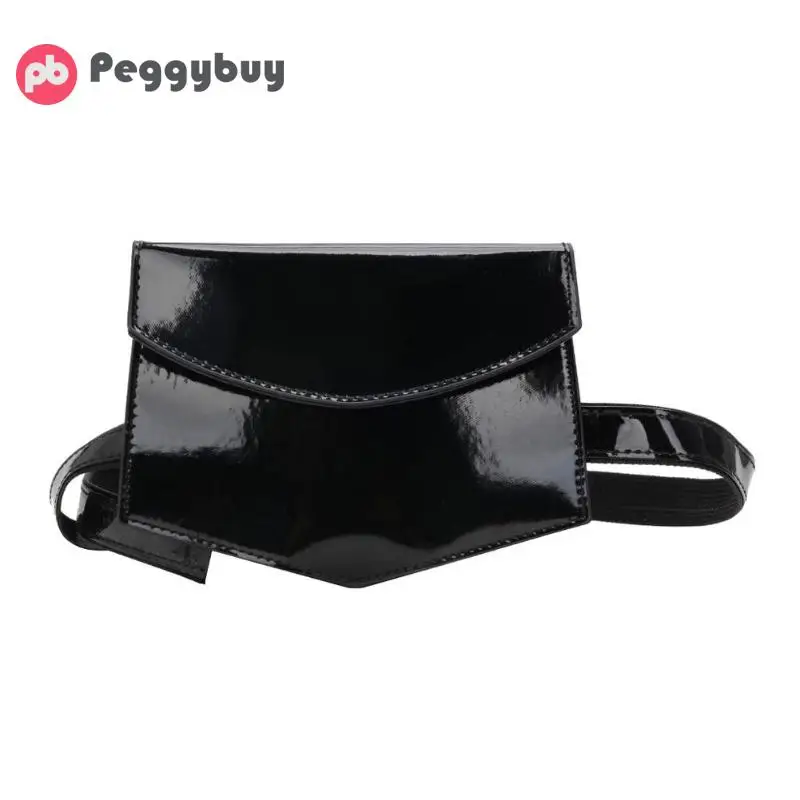 

New Fashion Solid Color Women Waist Belt Bags Phone Pouch Bag Patent Leather Chest Fanny Packs for Girls Bolsas Feminina Mujer