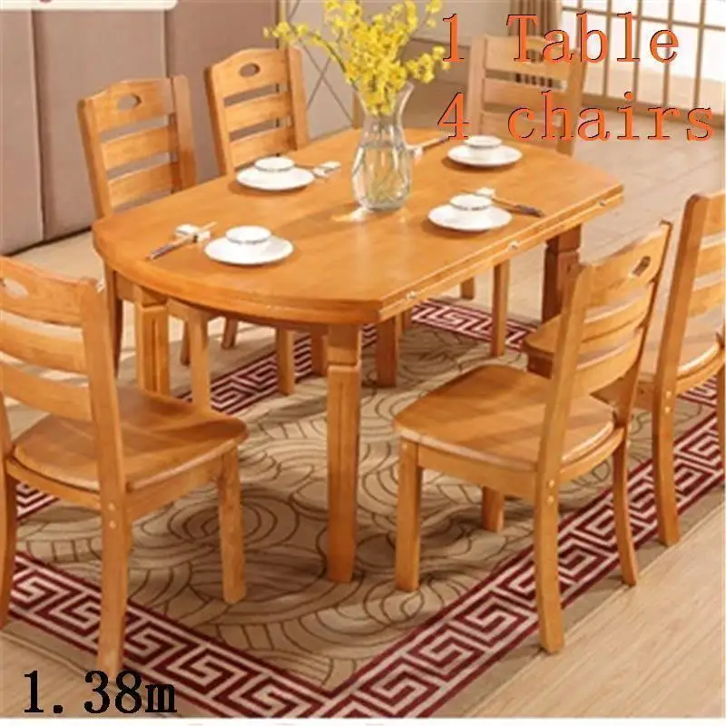 Set Dinning Eettafel Tavolo De Salle A Manger Moderne Meja Makan Esstisch Wooden Round Desk Mesa Comedor Bureau Dining Table