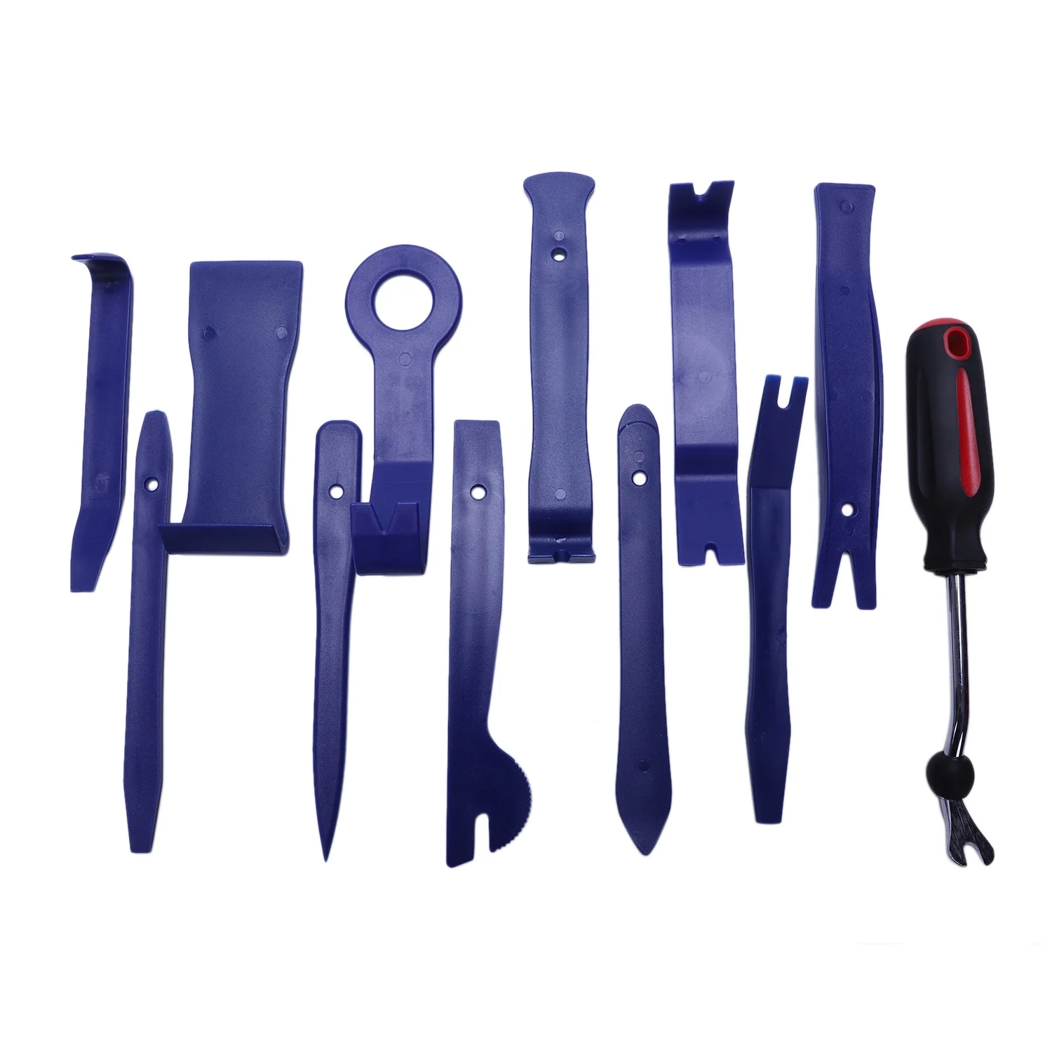 

12Pcs/Set Car Audio Dash Trim Panel Installer Interior Door Moulding Clip Set Dashboard Removal Tool Cleaning Removal Tools Bl