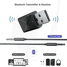 2 в 1 беспроводной usb-адаптер Bluetooth BT5.0 ключ универсальный музыкальный аудио приемник передатчик для ПК/компьютера/смартфона/планшета