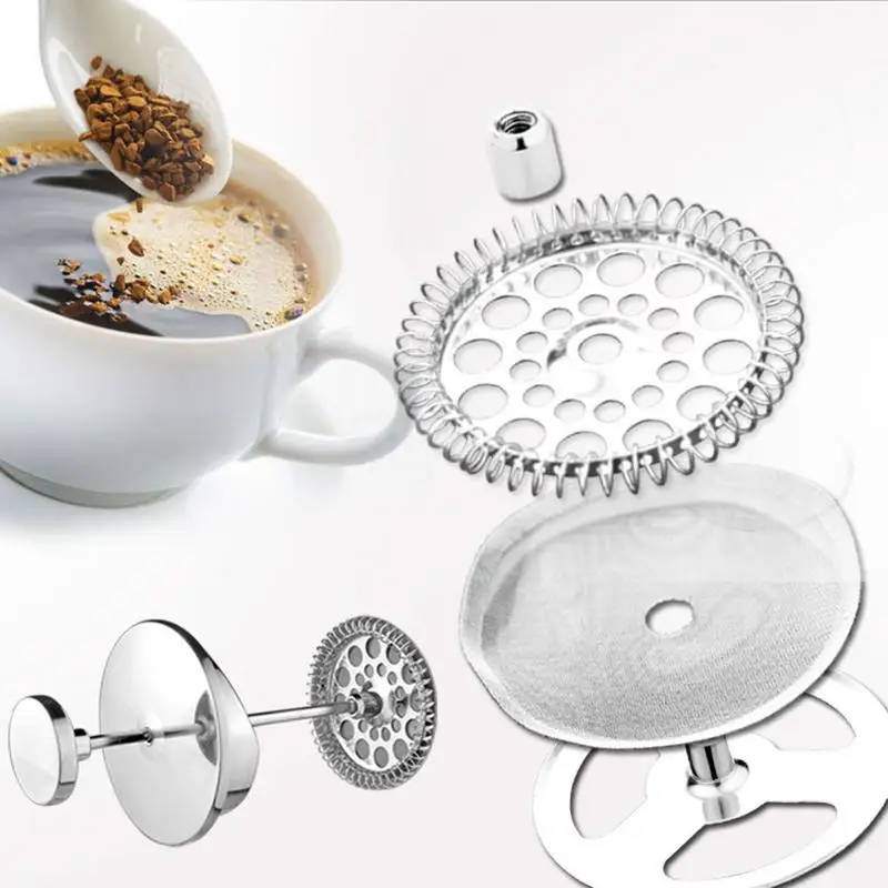 

French Press Replacement Filter Stainless Steel Coffee Accessories Special Filter Portable Detachable Mesh Filter