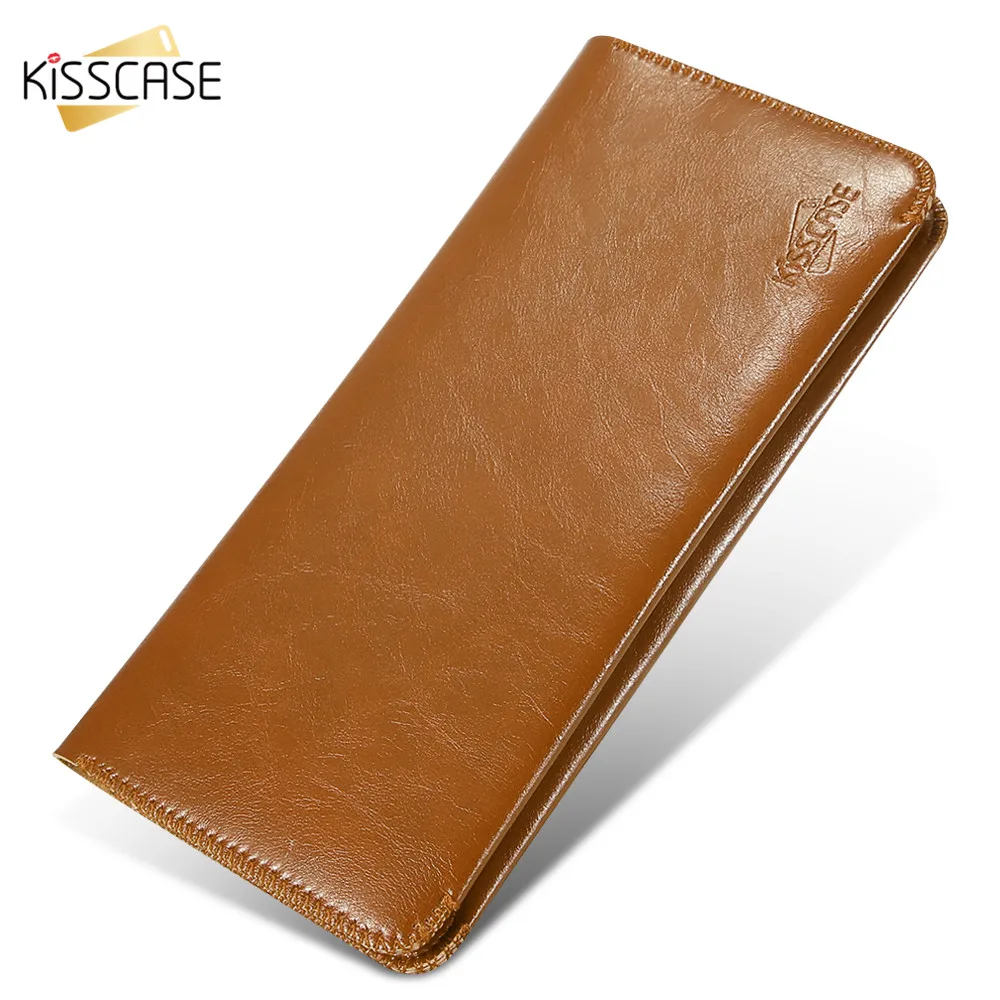 KISSCASE бизнес кошелек кожаная сумка флип чехол для iSamsung S8 слот карты держатель