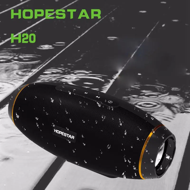 HOPESTAR H20 регби Bluetooth Колонка Беспроводная портативная Мини водонепроницаемая мега бас стерео наружный сабвуфер TF USB