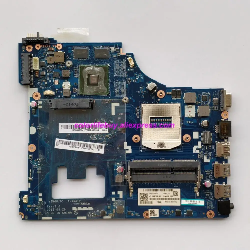 

Genuine 90005741 11S90005741 M5 R230/2GB VIWGQ/GS LA-9641P Laptop Motherboard Mainboard for Lenovo G510 NoteBook PC