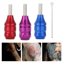 3 цвета 25 мм Картридж для тату из алюминиевого сплава с накатанной рукояткой для тату-машины, инструменты для рукоделия, микроблейдинг тату, поставки c