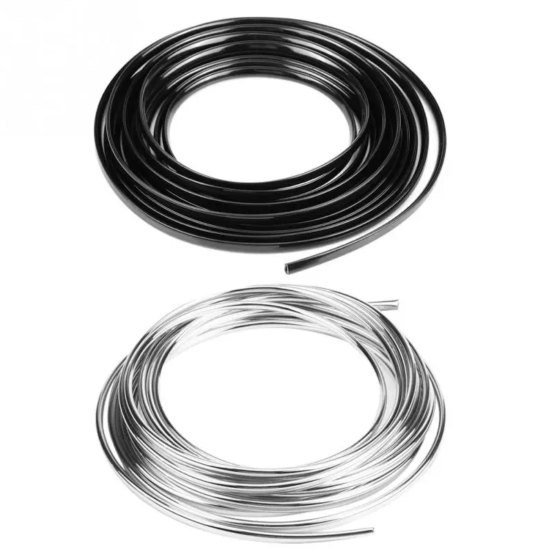 Protège-bord De Portière Voiture - Bande PVC 6 M, Profilé En U 6x4 Mm - Argent Ou Noir - Protection Contre Les Chocs Et Rayures