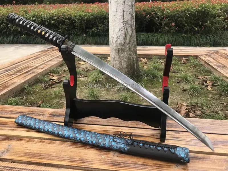 Японский ручной работы Wakizashi Катана накладного монтажа Весна сталь высокая прочность лезвия острые для резки самурая меч коллекции