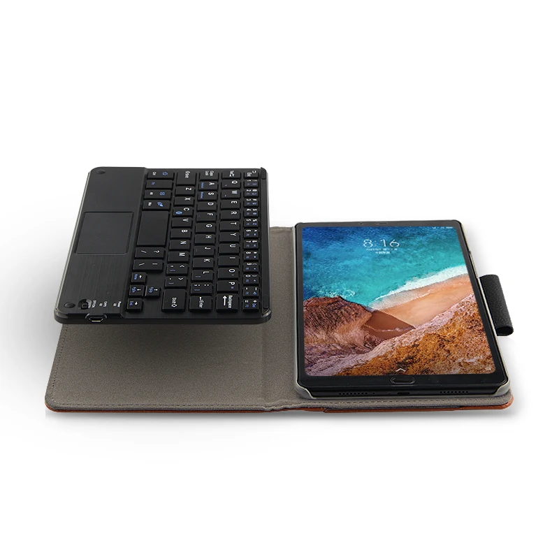 Чехол для Xiaomi MiPad 4 MiPad4 Plus Беспроводная Bluetooth клавиатура защитный чехол ПУ кожа Mi Pad
