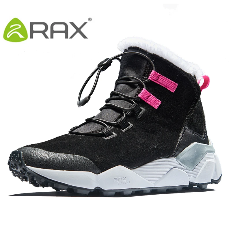 RAX 2018 теплые зимние сапоги мужские большое плюшевое походные ботинки уличные