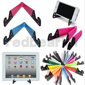 

500pcs V Shape Mini Foldable Multifunctional Phone Holder V Shape Design Stand for Cell phone Tablet PC ipad all Bracket Holders