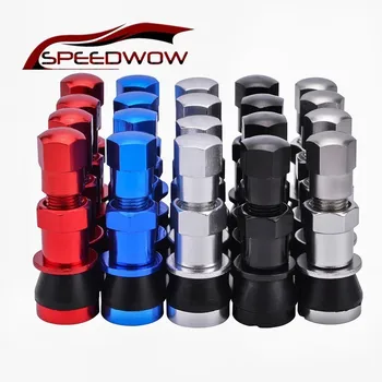 

SPEEDWOW 4x TR416 1-1/2" Bolt-in Tire Valve Stem Aluminium Tire Vavle Stems For Passenger Car & Light Truck Car Accessories