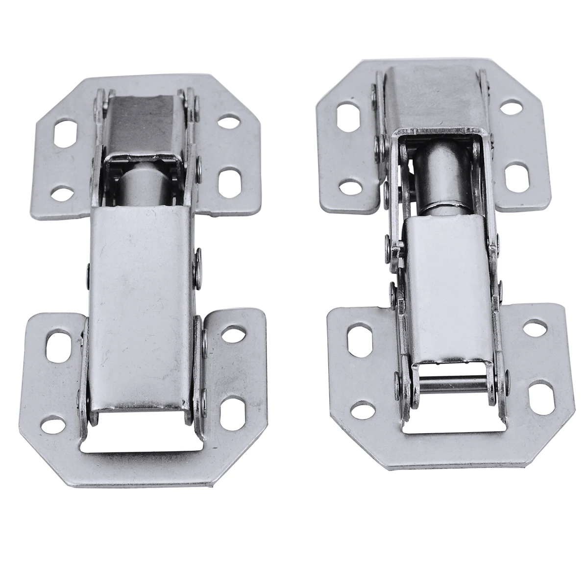 Kopen 2 stks 90 Graden Kast Scharnier Bridge Vormige Lente Scharnier Volledige Overlay Kast Scharnieren Meubelen Scharnieren Kast Hardware