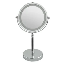 1 шт., зеркало для макияжа, двухстороннее, вращение на 360 градусов, светодиодный, 10X увеличение, косметическое зеркало, зеркало для гостиной, ванной комнаты, спальни