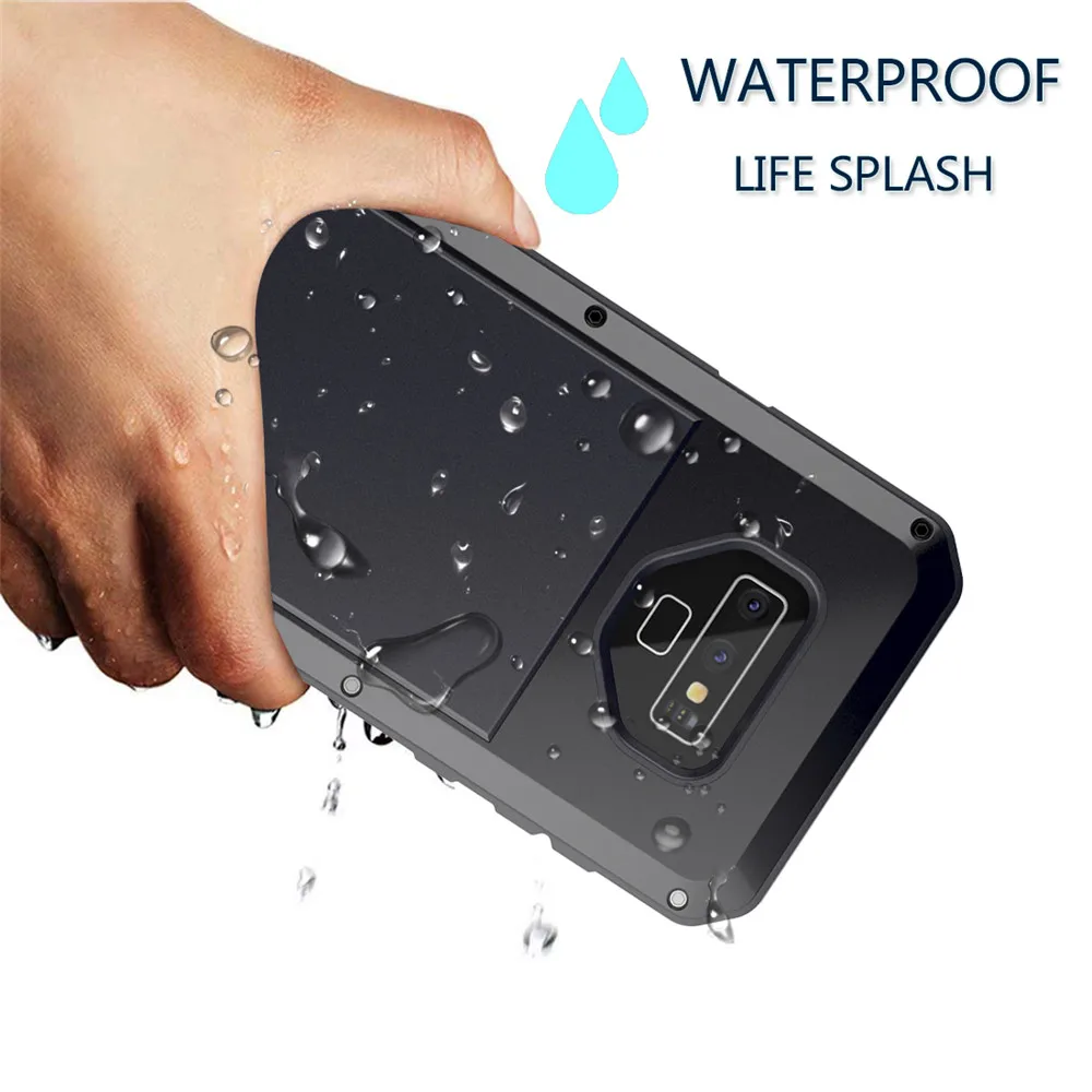 Tempered Film Protective Luxury Heavy Duty Case Metal Case Shockproof Cover For Samsung S7 S10 S10E S10P S8 S9 S9Plus Note8 case