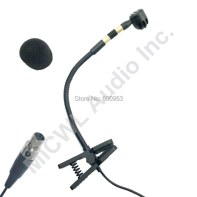 

Musical Instrument Condenser Microphone for Saxophone Violin Orchestra Trumpet Gooseneck For Shure 4Pin TA4F Sennheiser 3.5 AKG