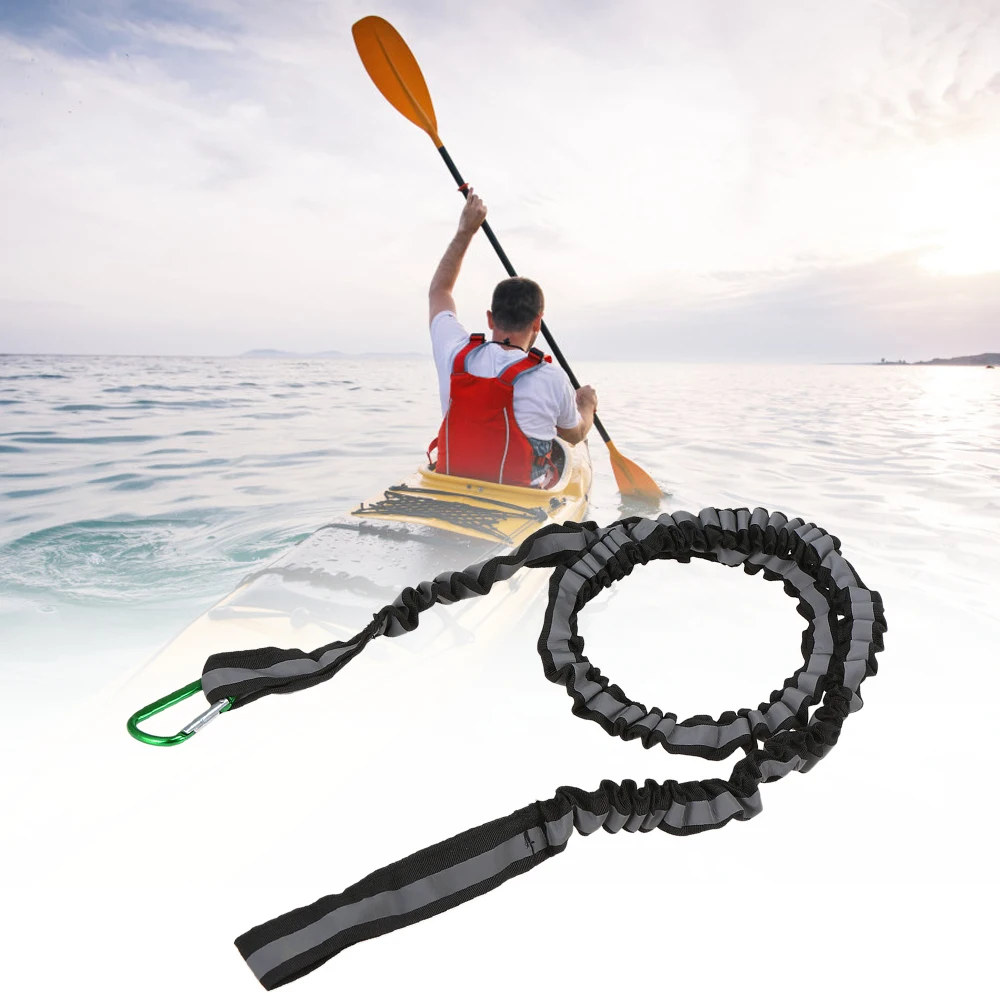 Уличное рыболовное светоотражающее весло для байдарки, каное поводок для серфинга, поводок для серфинга, веревка, безопасный поводок, эластичный шнур верёвка, рыболовный каяк