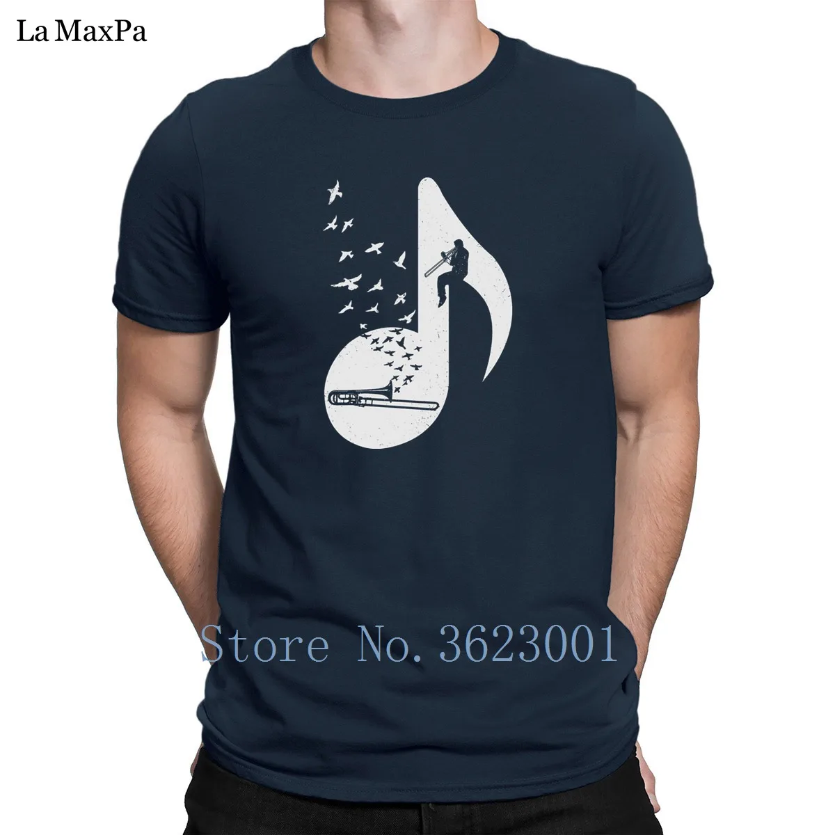 

Designing Family Men Tshirt Musical Note Trombone Men T Shirt S-3xl Classic Mens Tee Shirt Family T-Shirt Man Spring Hip Hop