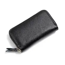 Держатель ключа кошелечного типа из натуральной кожи унисекс сплошной 8 цветов ключ кошелек органайзер для ключей сумка кожаный брелок для автомобиля кошелек для ключей