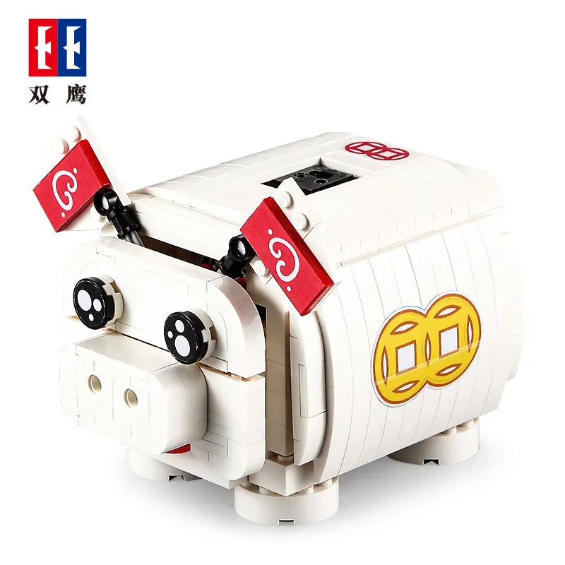 

Cada Double E Cute Piglet Piggy Bank Money Coin Penny Cash Saving Box Kids Birthday Christmas Gift Ornament Electric Assembling